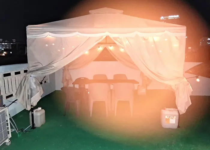 Villa 부산수영펜트하우스#침대5개#하늘정원테라스 *